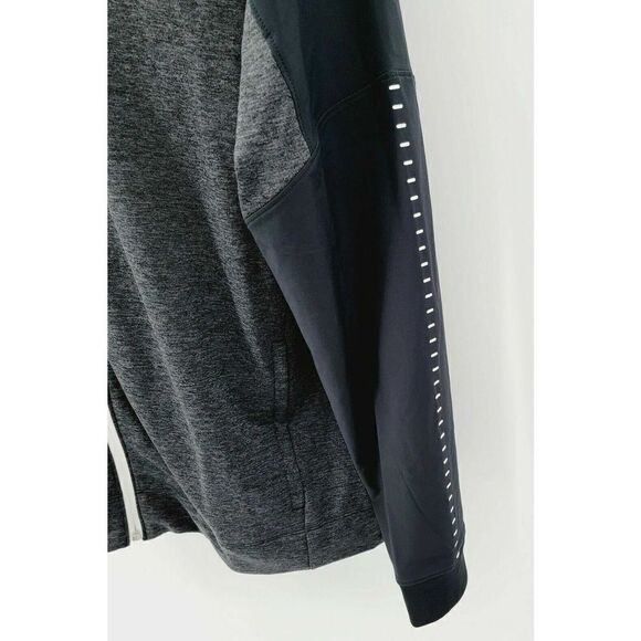 Under Armour 1327203-001 Men's Sz Medium Black Hybrid FULL Zip Jacket Warm-Up - Picture 5 of 5